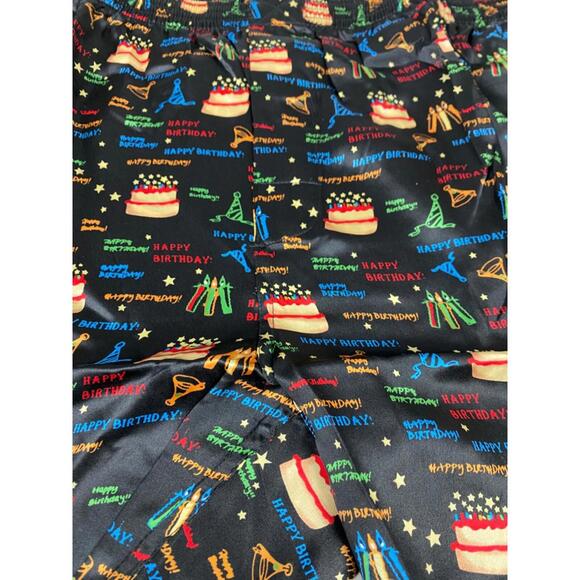 NOS Intimo Mens Classic Silk Boxers Birthday Theme Large - Picture 1 of 6